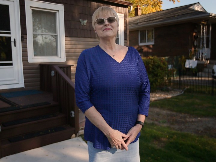  Stephanie Champ, shown outside her Windsor home on Tuesday, Oct. 24, 2023, has started a Change.org petition because she says the RSV vaccine is too expensive for seniors.