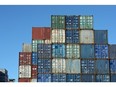 Shipping containers at on a storage lot at the Port of Brisbane in Brisbane, Australia, on Wednesday, Oct. 26, 2022. Australia's trade surplus swelled in September on a jump in exports, driven by higher prices for iron ore, metals and energy. Photographer: Carla Gottgens/Bloomberg