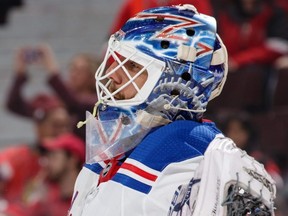 Former New York Rangers goalie Henrik Lundqvist.