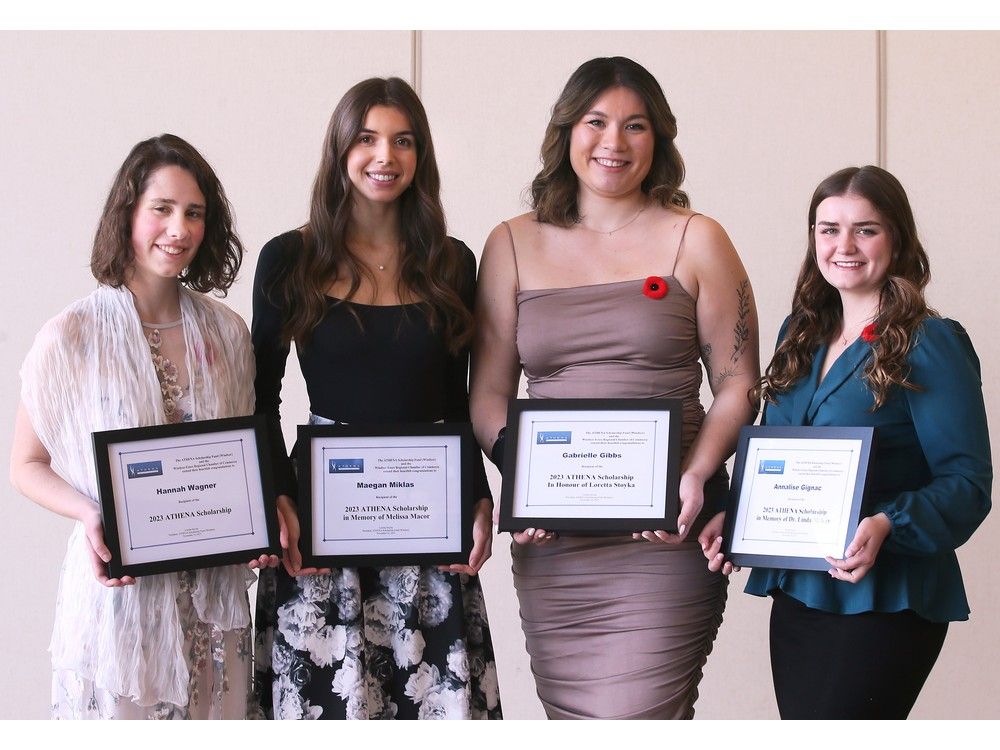 Four young women awarded Athena scholarship | Windsor Star