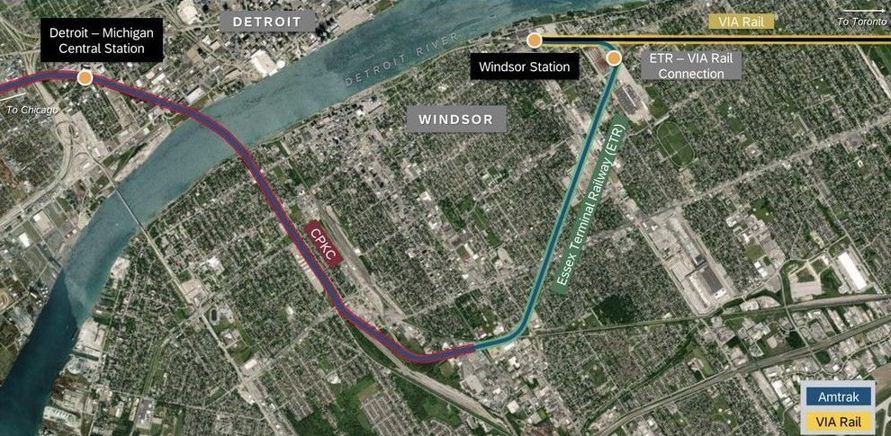 Windsor stop part of proposed Toronto Chicago passenger train