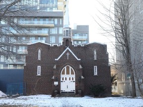 OTTAWA, ON - December 15, 2023 - photo of Holy Korean Martyrs parish (254 Argyle Street). On Dec. 22, 1963, four people were shot and killed inside 252 Argyle, which was then a rectory, in one of the worst mass killings in Ottawa history.