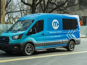 A Ford E-Transit equipped with a specialized receiver will be used to test wireless charging in Detroit