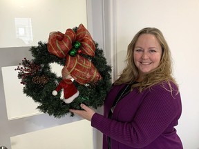 Social worker Jennifer Andrews, owner of Somiro Wellness, offers coping skills to deal with stress the holidays can bring for some people. (Ellwood Shreve/Chatham Daily News)