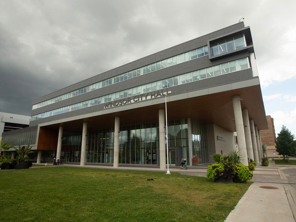 Windsor city hall is shown on Monday, Sept. 18, 2023.
