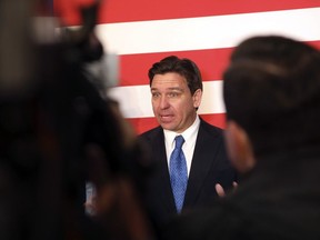 Republican presidential candidate Florida Gov. Ron DeSantis ran a distant second to Donald Trump in this week's Iowa caucuses.