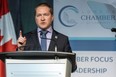 Mayor Josh Morgan speaks to 1,200 people gathered at RBC Place London for the annual state of the city address on Thursday, Jan. 25, 2024. (Derek Ruttan/The London Free Press)