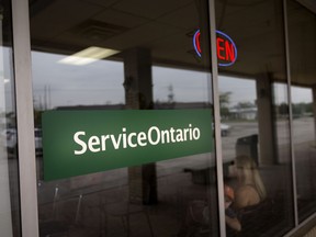 Opponents are protesting that the Doug Ford government wants to move some ServiceOntario locations into Staples stores in southern Ontario.