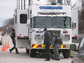 Windsor police mobile command centre