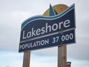 A Municipality of Lakeshore sign is pictured on County Road 22 on Dec. 31, 2020.