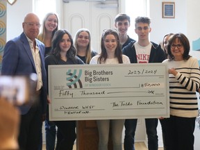 Big Brothers Big Sisters cheque