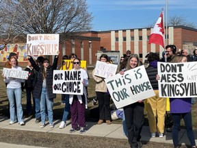 Kingsville students protest