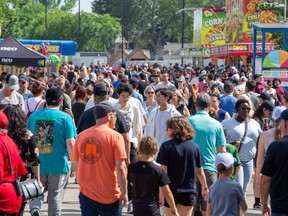 The crowds are back at K-days on Saturday, July 30, 2022 in Edmonton.