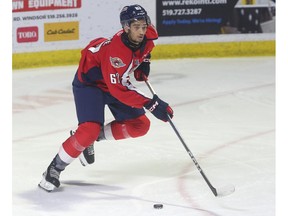 Overage defenceman Djibril Toure was one of several members of the Windsor Spitfires left frustrated by Sunday's 6-1 loss to the Mississauga Steelheads at the WFCU Centre.