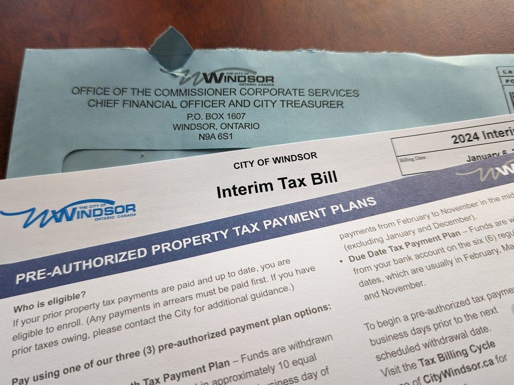 Windsor residents should have received tax bills by now Windsor Star