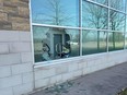 Broken glass at Vollmer Complex