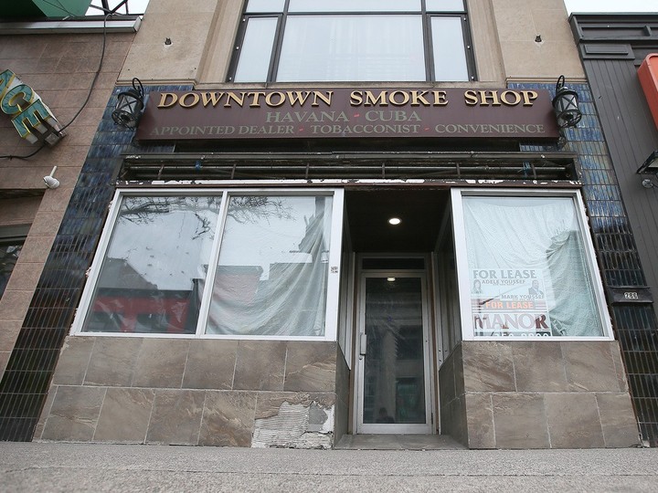  The Windsor area has seen more business loan and credit delinquencies recently than either the provincial or national averages. Shown here on Tuesday March 19, 2024, is a boarded-up retail shop on Ouellette Avenue in downtown Windsor.