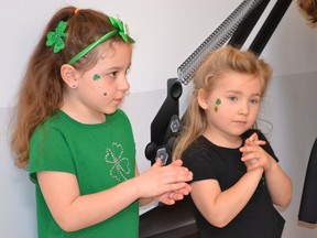 Girls on St. Patrick's Day