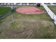 Damaged Tecumseh ball diamond