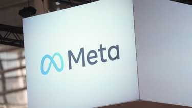 FILE - The Meta logo is seen at the Vivatech show in Paris, France, on June 14, 2023.