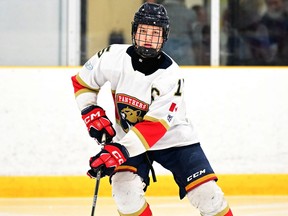 Sun County Panthers' captain Eddie Hickson was taken by the London Knights in Saturday's OHL Draft. (PHOTO COURTESY: DAN HICKLING/OHL IMAGES)