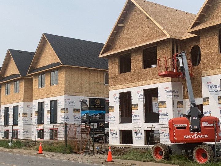  Rental housing construction underway at Tecumseh’s Arbour Heights project is shown June 15, 2023.