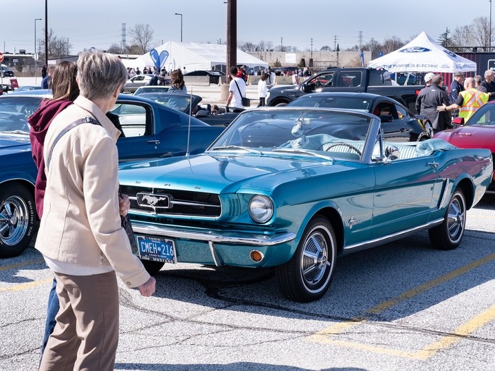  Hundreds of local sports car enthusiasts gathered on Sunday to celebrate 60 years of the Ford Mustang at the Essex Engine Plant in Windsor.