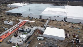 Aerial of NextStar construction