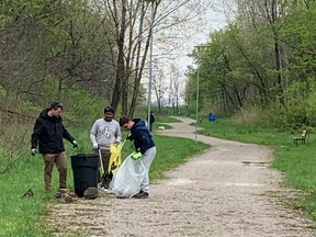 Trash Mob Day cleanup