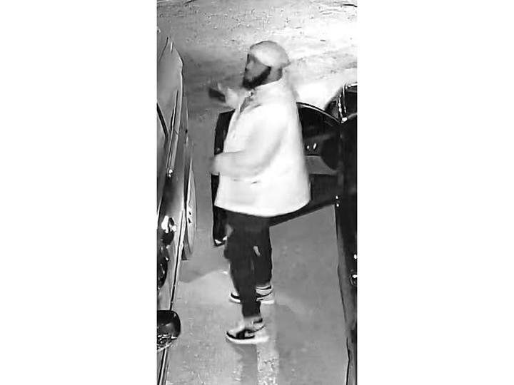  OPP released images of a suspect wanted after a shooting incident in Leamington. He drove away in a black Audi sedan.