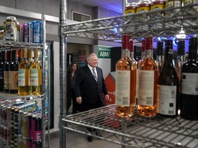 Ontario Premier Doug Ford announces the expanded sales of beer, wine, cider, coolers and pre-mixed drinks.
