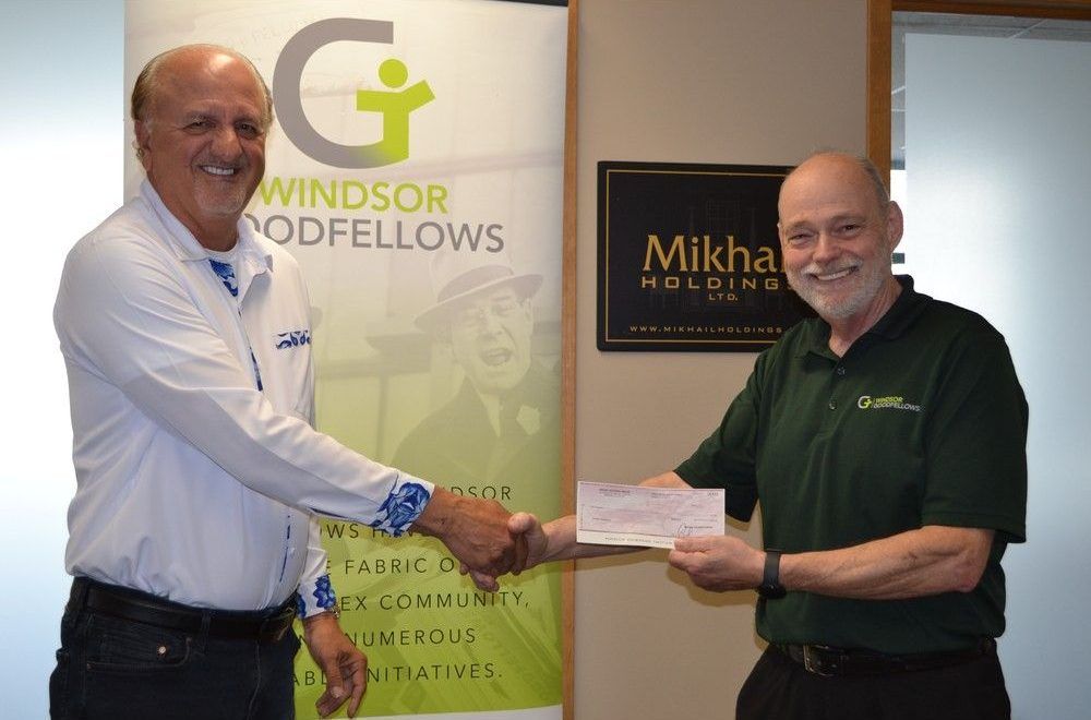 Mikhail Holdings donates $10,000 to Windsor Goodfellows | Windsor Star