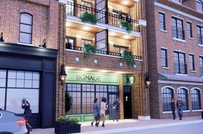 Dibujo del hotel boutique de AMherstburg