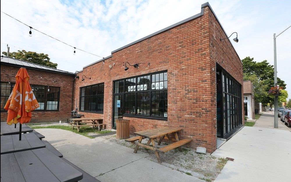  the cookie bar’s brick exterior and patio on drouillard road is shown on friday, august 30, 2024.