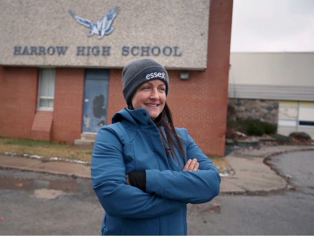  ‘there was no consultation.’ sherry bondy, mayor of the town of essex, is shown at the former harrow high school on feb. 15, 2024.