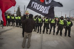 Bridge blockade protesters