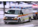 Windsor. ONT: - February 19, 2025 - Wednesday, February 19, 2025 Essex-Windsor EMS paramedics were presented in downtown Windsor.