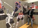 'He fired! He scored! Craig Capacchione, the Chimczuk Museum coordinator who is in charge of the exhibition, talked about the new hockey exhibition in Canada on Saturday, February 22, 2025. The exhibition will last until May 11, 2025.
