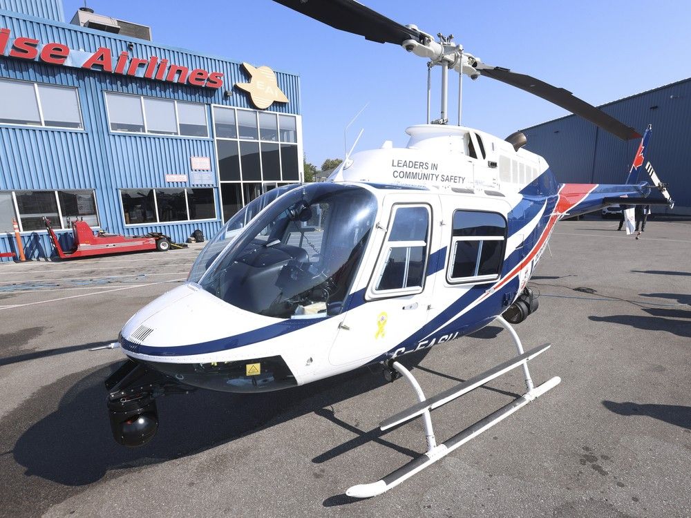 Depending on the Feb. 27 snap election outcome, Windsor Police Service could soon join the ranks of other Ontario police departments boasting helicopters, like Durham Regional Police, with its Joint Air Support Unit chopper shown at Oshawa Airport on September 20, 2024.