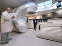 Dr. Ken Schneider showed in a newly opened radiation bunker at Windsor Regional Hospital on Monday, March 24, 2025, which contained the hospital's fourth linear accelerator.