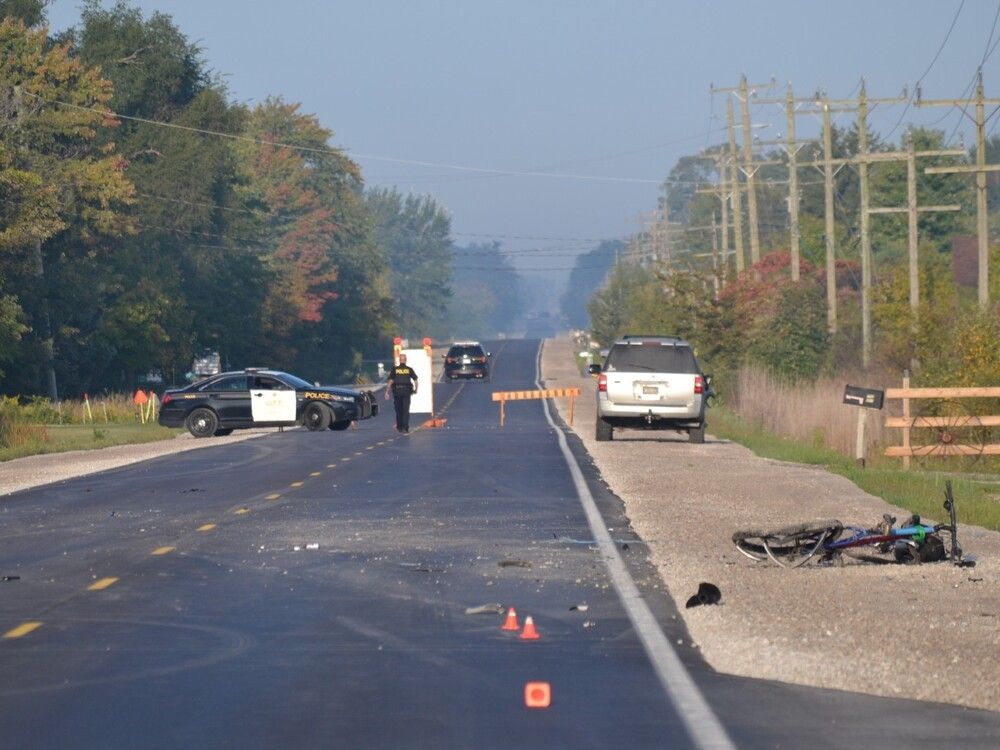 One man is dead following a collision late Wednesday between a cyclist and a passenger vehicle on County Road 20 in Kingsville. 