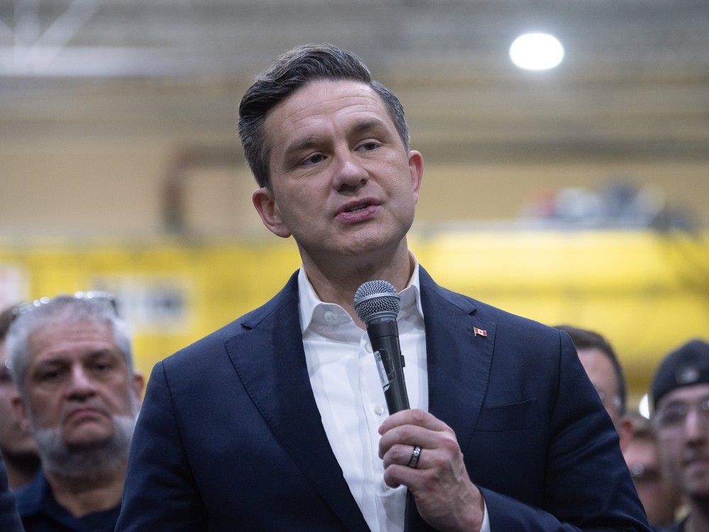 Conservative Party leader Pierre Poilievre renewed his push to scrap Ottawa's EV mandate and TFW program during a trip to Windsor-Essex.