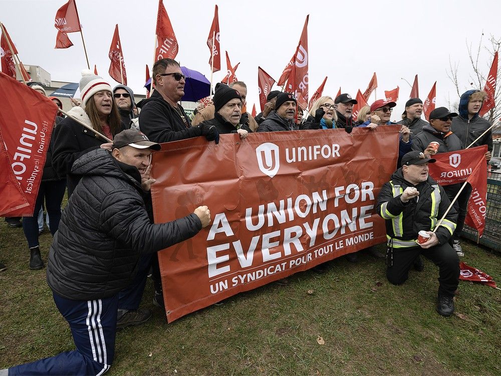 With no bargaining progress in sight, locked-out Titan workers and supporters escalated their Windsor protest on Tuesday.
