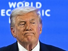 U.S. President Donald Trump looks on during the World Economic Forum annual meeting in Davos on Jan. 21, 2026.