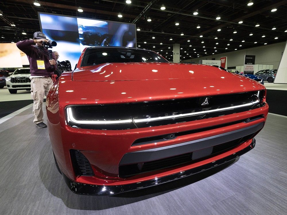 Windsor-built Dodge Charger's North American Car of the Year win came day after Trump said in Detroit: 'We don't need cars made in Canada.'