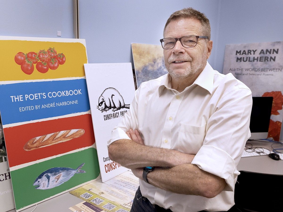 University of Windsor professor Andre Narbonne is shown at the campus on Friday, May 8, 2026