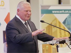 Ontario Premier Doug Ford speaks in Windsor