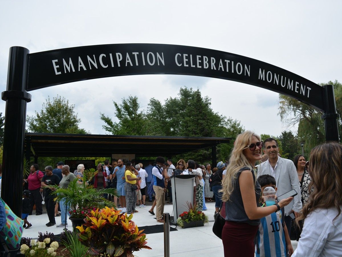 Hundreds of people gathered in Jackson Park on Saturday morning to commemorate Windsor’s historic Emancipation Day festivities
