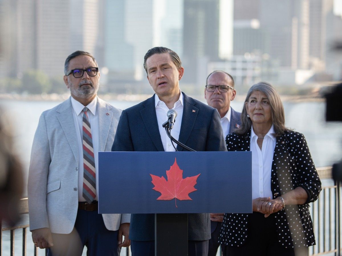 'Canadians must stand united' — Poilievre pushes Conservatives' economic plan during Windsor stop