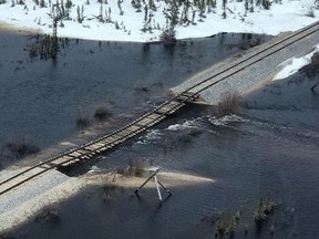 The rail line to Churchill owned by Denver-based Omnitrax was washed out by floods last spring. A group of Manitoba First Nations says it has formed a partnership with a private company that will lead to the reopening of the rail line to Churchill.
